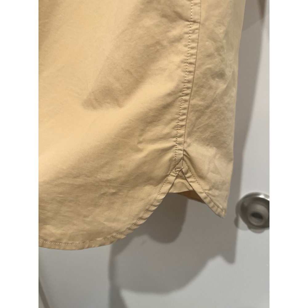 Ralph Lauren Khaki Cotton Utility Shirt Dress Size Medium Old Money Minimalst - Picture 6 of 13